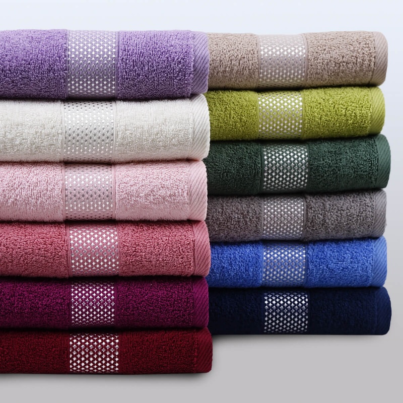 Полотенце махровое "Кристаллики" (Коралл)